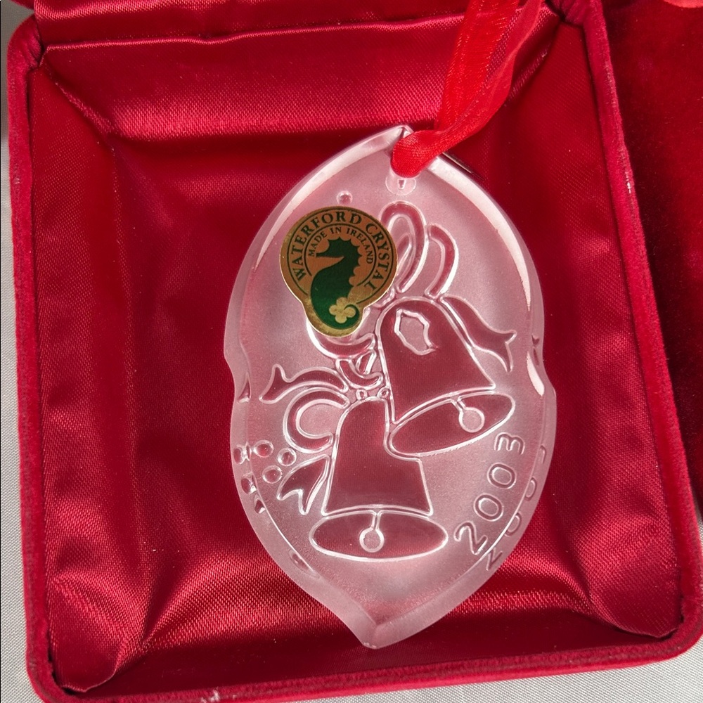 Waterford Crystal 2003 Songs of Christmas Ornament “Silver Bells”